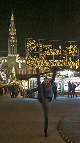 Weihnachtsmarkt-Tanzfoto Kati