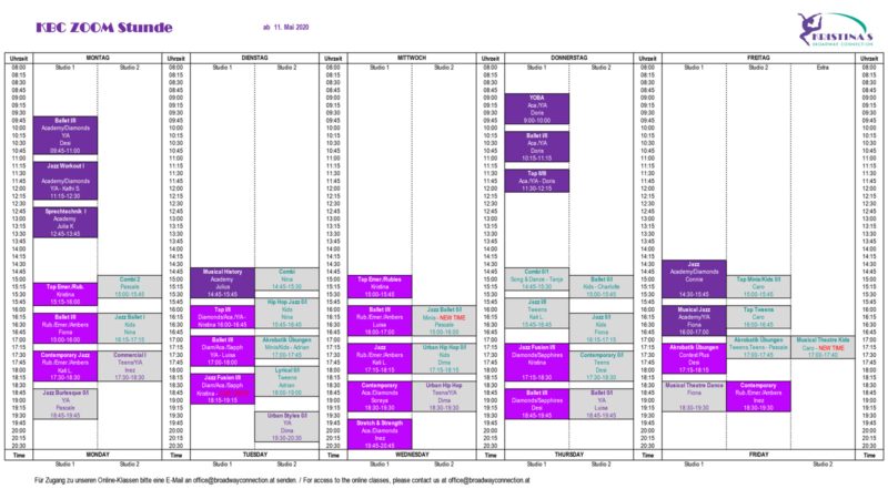 KBC Online Stundenplan